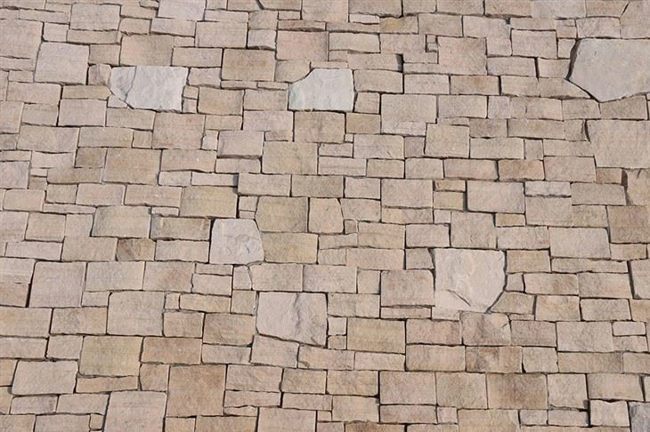 Cross Shape Stone Cladding White Sandstone JRD-064