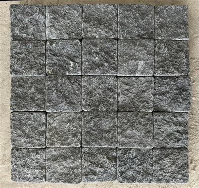 Tumbled Black Granite Cobble Paving Stone JRCP{0}}